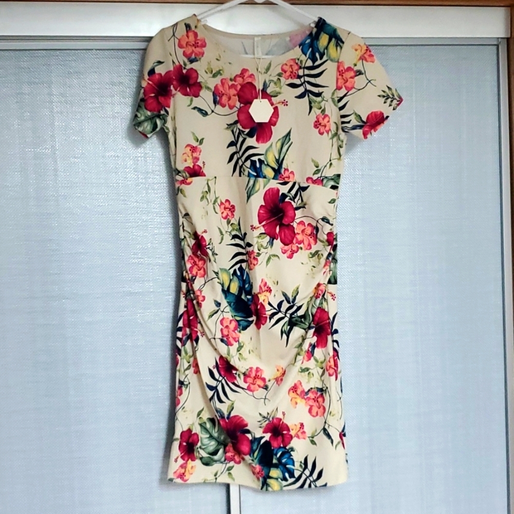 PinkBlush Maternity Fitted Mid-thigh Dress
